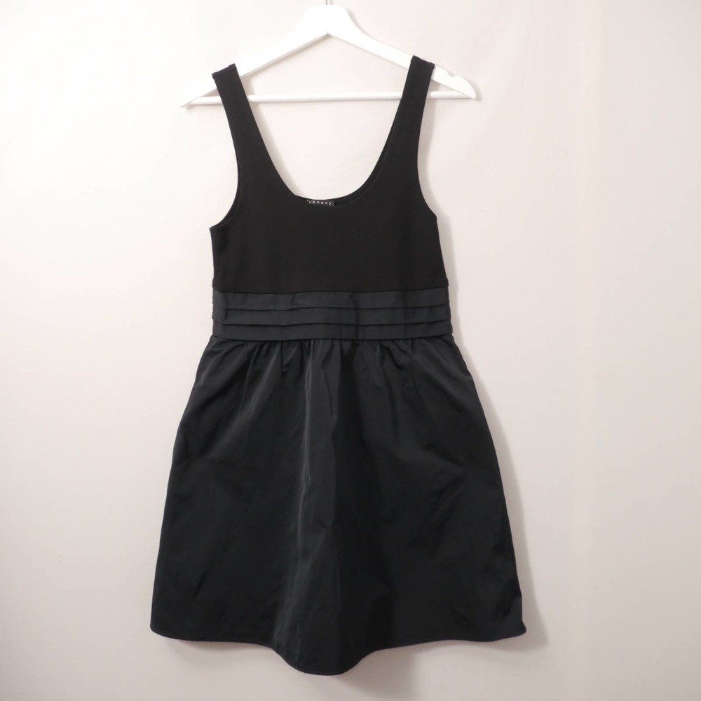 Theory Sleeveless Black Dress Size 6